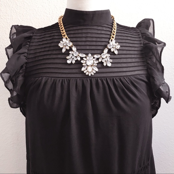 Black Ruffle Dress - Picture 3 of 4